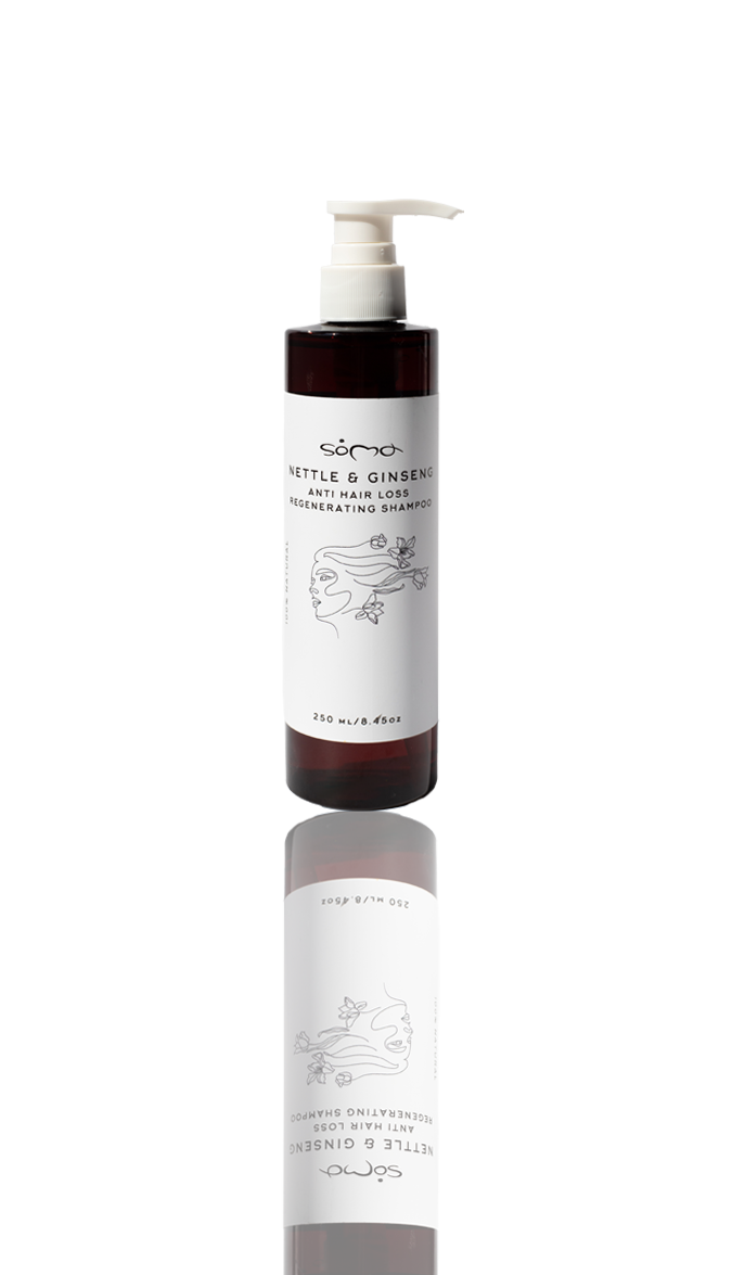 NETTLE & GINSENG Přírodní šampon pro silnější a zdravěji vypadající vlasy